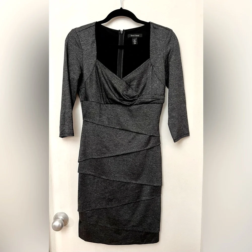White House Black Market grey dress - Picture 1 of 3